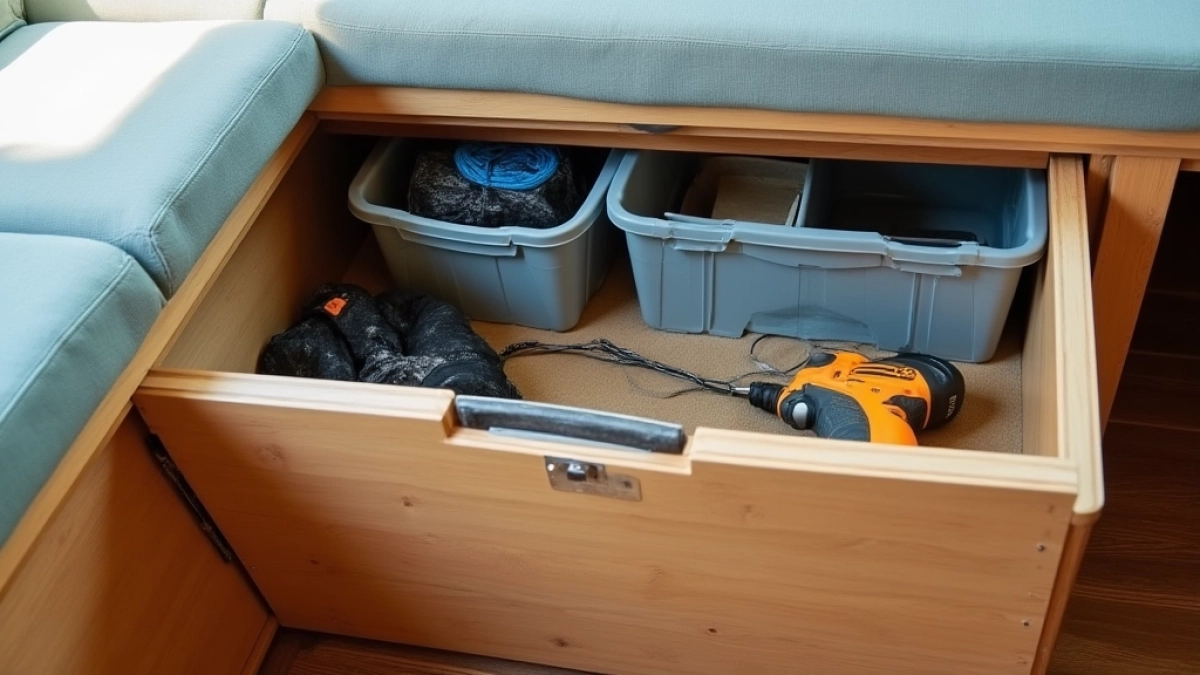 jak zrobić schowek w łódce